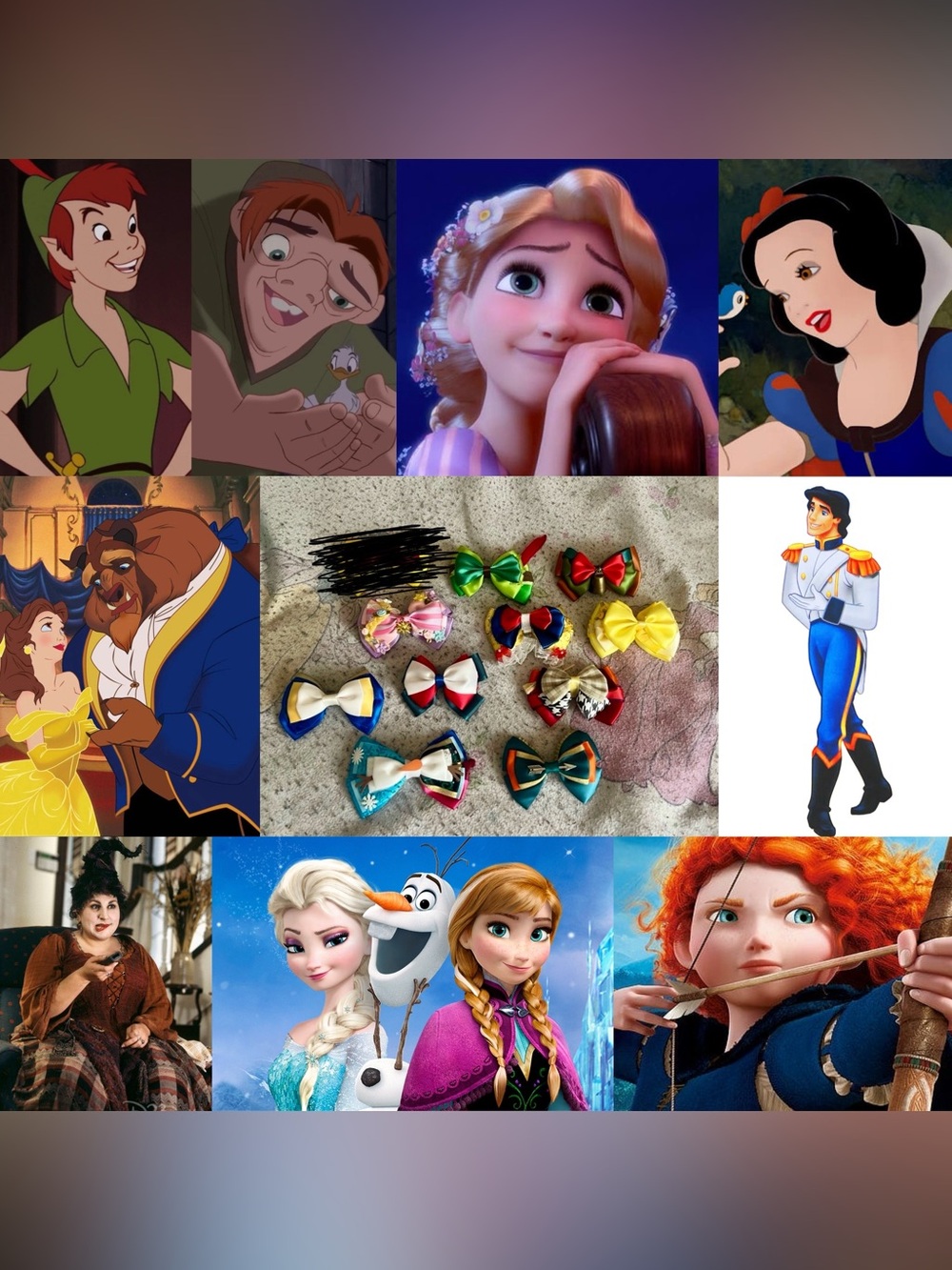 Disney Inspired Assorted Bow Bundle (10)